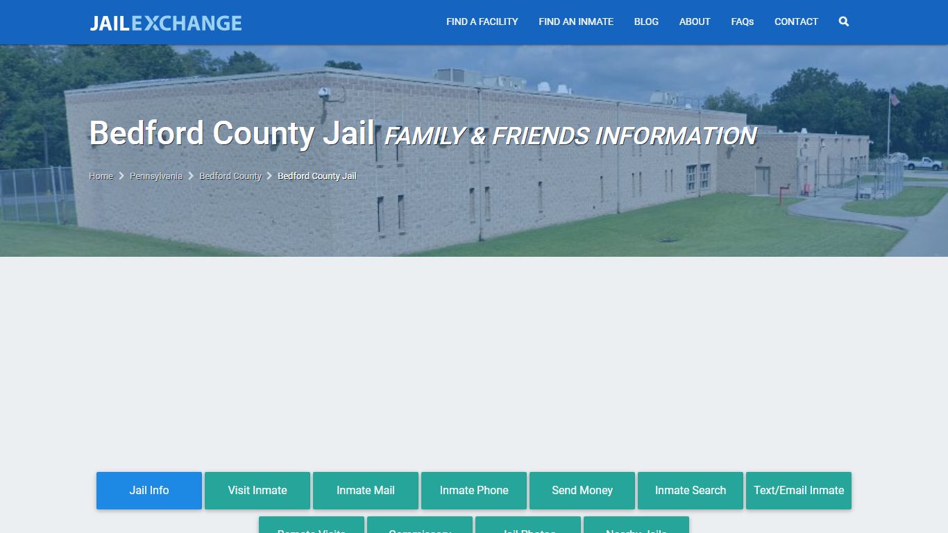 Bedford County Jail PA | Booking, Visiting, Calls, Phone